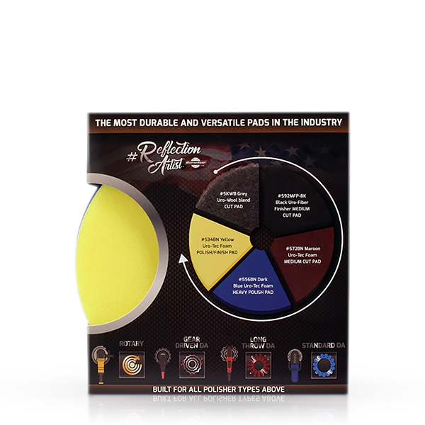 Reflection Artist Complete 5 Buffing Kit | 5 Buff and Shine Polishing Pads