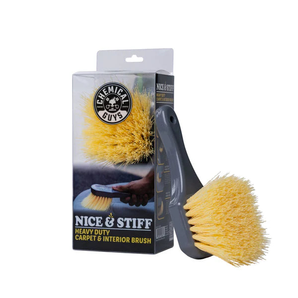 Chemical Guys Yellow Nice & Stiff Carpet Brush (ACCG02)