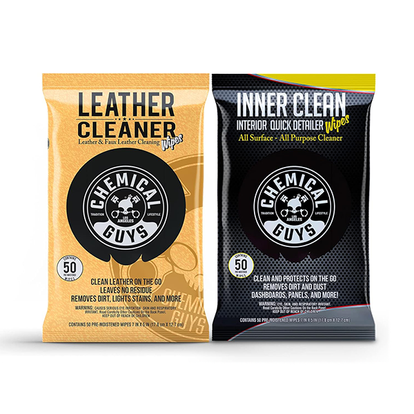 Chemical Guys Leather Interior Wipes 100pk (Leather/InnerClean)