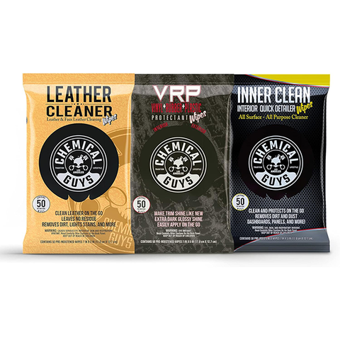 Chemical Guys Leather Interior Wipes 150pk (Leather/InnerClean/VRP)